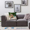 Kopfkissenbezug Home Dekoration,Smile Beach Lachende Schildkröte Seychellen Riesenschildkröte Insel Sand Afrika Big Exotic Design Natu,Pillowcase Super Weich Sofakissen für Wohnzimmer Sofa Bed,45x45cm