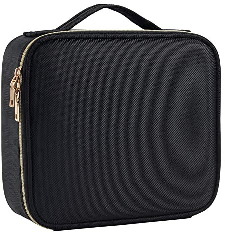 Kosmetiktasche Reise Make up Tasche Make up Koffer Kosmetikkoffer Schminktasche Organizer Make up Bag Schminkkoffer Kosmetik Organizer Tasche,Schwarz