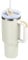 Buschun 40 oz Tumbler With Handle and Straw Lid Insulated Reusable Stainless Steel Water Bottle Travel Mug Iced Coffee Cup for Car and Home and Cold Beverages (Milky White)