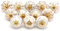 Craft Trade Cabinet Knobs for Kitchen Ceramic Door White Gold Designed Cupboard Draws Knobs for Drawers Assorted Vintage Colorful Furniture - Pack of 25