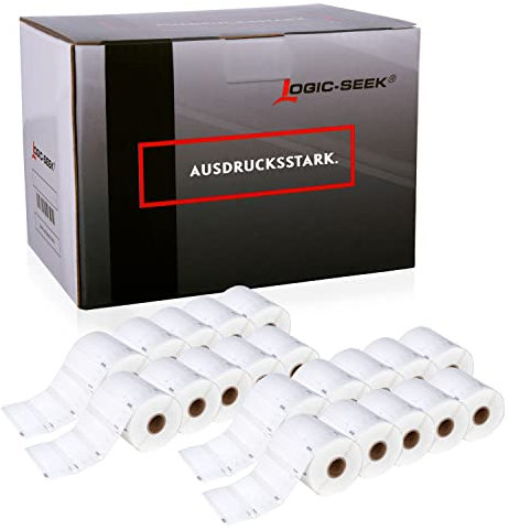 Logic-Seek 20 Etiketten-Rollen kompatibel mit DYMO S0947410 89mm x 28mm kompatibel zu 4XL 5XL (20er Set)