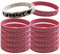 XINCHEN 12 Stück JGA Armband team bride,Silikon Jelly Armbänder für Jugendliche, Bride Armbänder,1 Bride und 11Team Bride Armbänder, Bride Armband für Junggesellinnenabschied (Rosa/Weiss)
