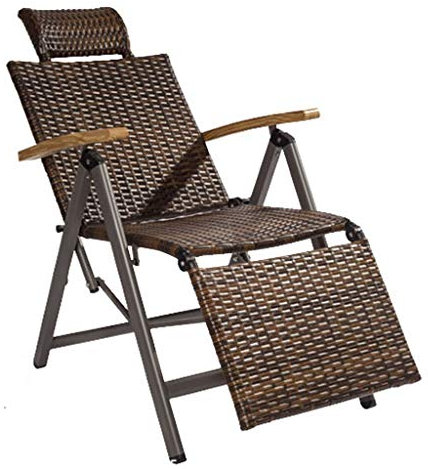 GChair Liegestuhl, Liegestuhl, verstellbar, zusammenklappbar, für Terrasse, Outdoor, Sitzen und Liegen, doppelte Verwendung