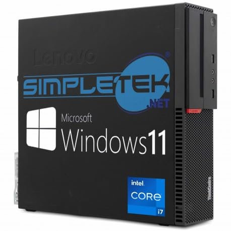 Lenovo PC Desktop Thinkcentre M800 SFF Core I7 4GHz Windows 11 PRO | Ram 16 GB DDR4 SSD 480 GB Seriale RS232 DisplayPort (Ricondizionato)