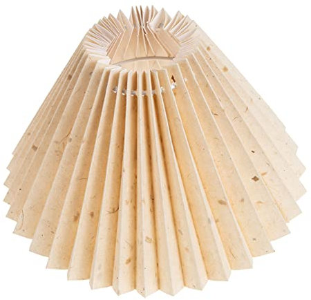 DOITOOL Plissee-Lampenschirm Lampenschirme Für Boden Clip-On-Lampe Harfenglocke Lampenschirme Weißer Kerzenhalter Hängender Kronleuchter Deckenlampenabdeckung