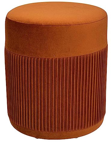 Atmosphera - Hocker Nofy Samt - H.38 cm - Bernstein