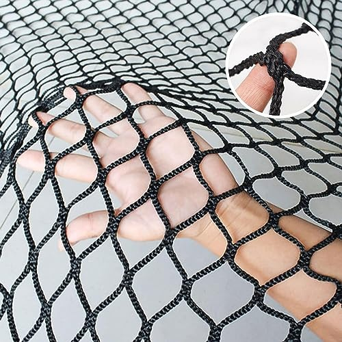 KACQIYT Sicherheitsnetz Kinder Schutznetz Treppe Zaun Sicherheitsschutz | Fangnetz Abdecknetz für anhänger Baseball Softball Return Trainer Net Sport Ball Stopp Netz Knotenlos Schutznetz
