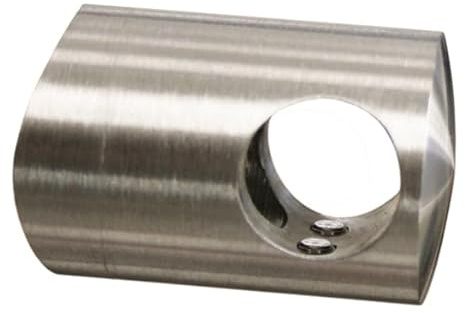 Querstabhalter zum Verbinden von Stab Ø 12 mm und Anschluss für Rundrohr Ø 42,4 mm Edelstahl V2A Traversenhalter Rohrclip Handlauf VA Treppengeländer Geländer Treppen Balkongeländer ...