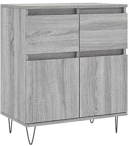 vidaXL Sideboard Grau Sonoma 60x35x70 cm Holzwerkstoff