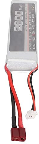VGEBY 11.1V 35C 2600mAh 3S RC Lipo Batterie, pour FPV Racing Drone Quadcopter Hélicoptère Avion RC Bateau Modèles (Prise en T)
