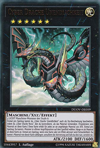 DUOV-DE059 - Cyber Drache Unendlichkeit (Version 1 - Ultra Rare) - Ultra Rare - 1. Auflage - Deutsch - Duel Overlord - mit LMS Trading Fieldcenter-Karte Yugioh