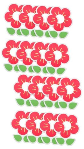 Zerodeko 100 Pezzi Lecca-Lecca Marmellata Lecca-Lecca Carte Fiore Porta Caramelle Toppers Decorazione Cupcake Fiore Caramelle Carte Lecca-Lecca Per Bambini Pacchetto Di Caramelle Carta