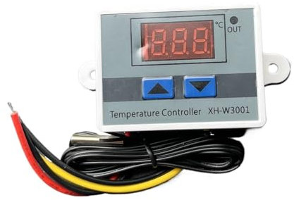 Termostato Digital LED 220V Controlador de Temperatura Led Digital 10A Interruptor del termostato sonda Xh-w3002 Xh-w3001 12V 24V 110V-220V (Color : XH-W3002 AC110-220V)