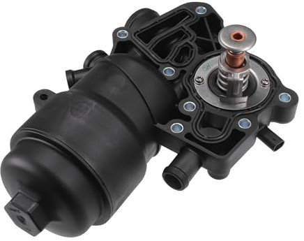 Hihaha Base De Carcasa De Filtro De Aceite No.059115389K Con Termostato Para A6 14-16 / Carcasa De Filtro De Aceite Delantero/Plástico Duradero / 1 Unidad