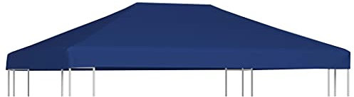 Home Items, Pavillon-Abdeckung, 310 g/m², 4 x 3 m, Blau, Anzugmöbel