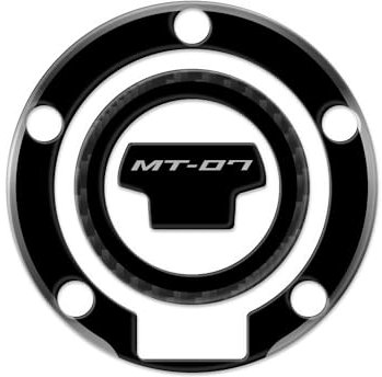 Tankdeckelschutz aus Harz, 3D, kompatibel mit Yamaha MT-07 2023-2024 FM-1095 (Tech Black)