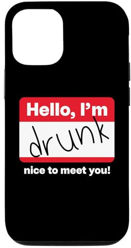 Hülle für iPhone 15 HELLO, I’M DRUNK - NICE TO MEET YOU! Hi ich bin betrunken