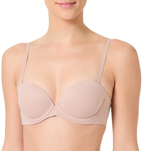 Calvin Klein Damen Push-Up BH Abnehmbare Träger, Beige (Cedar), 75A