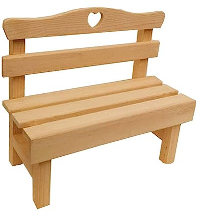 KOMBIUDA Miniatur Holzbank Deko Kreative Schlafzimmerfigur Entzückende Mini Möbel Für Heimdekoration