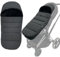 Colu Kid Universeller Thermo-Fußsack für Kinderwagen, kompatibel mit Cybex Priam & Cybex Mios & Cybex Balios, weiches Futter und spritzwassergeschützte Oberfläche, Schwarz