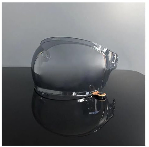 Windschutz UV Schutz Ersatz Visier Für Be&ll Bu&LLI&tt Helmvisierlinse Motorradhelm Bubble Visierlinse Ersatzlinse(Light Tea)