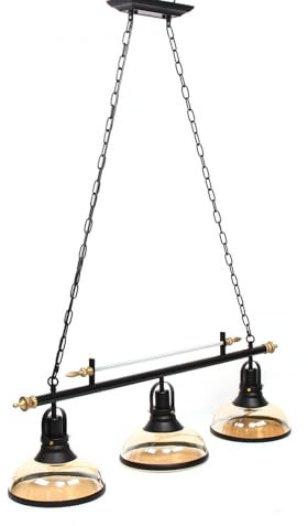 LNINNERY Industrielle Pendelleuchte für Billardtisch, Spielzimmer, Bar, 220V, 10-15 m², Retro-Stil