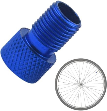 Adattatore per Pneumatici di Biciclette con Manometro - Convertitore Valvola e Strumento di Conversione - Tubo di Gonfiaggio per Bici