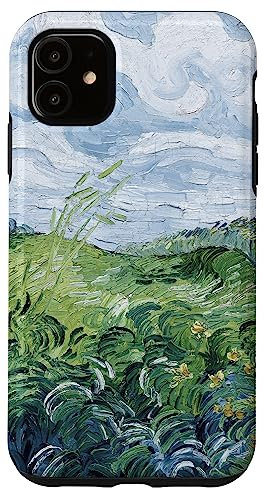iPhone 11 Van Gogh Green Wheat Fields Modern Art Painting Phone Cover Case