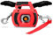 FITHOIST Portable Drill Winch 1500 LBS, 1/4 Heavy-Duty Steel Cable Winch Rope 40 FT | 360 Degrees Rotate Hook, Red Handheld Winch for Lifting, Dragging, Handling, Trailer