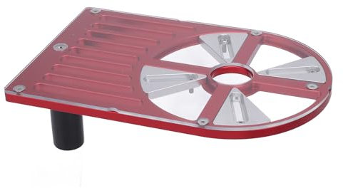 Trimmmaschinen-Grundplatte, Trimmmaschinen-Hubtisch aus Aluminiumlegierung, Verstellbare Werkbankbasis für Trimmer mit 65 Bis 132 Mm Durchmesser