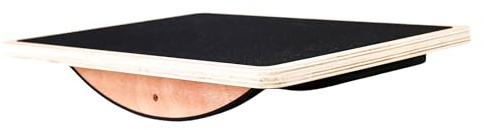 BILDER - Quadratisches Balanceboard aus Holz, Propriozeptives Brett mit rutschfester Oberfläche - Verbessert Kraft und Koordination, Fitnessgeräte für Zuhause und Büro, geeignet für Pilates und Yoga