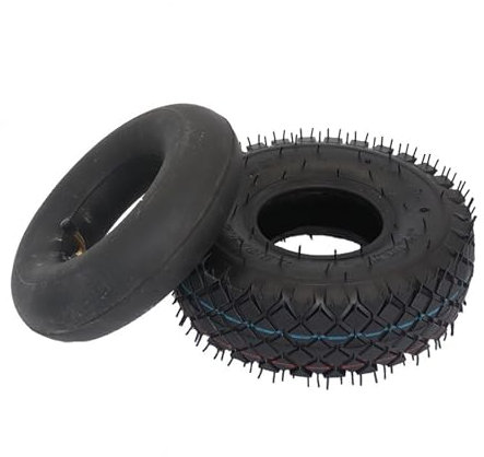 AQXYWAZQ 10 Zoll 4.10/3.50-4 Reifen 4.10-4 Reifen Innenschlauch for Elektro-Dreirad Trolley Roller Lager Auto(A Set)