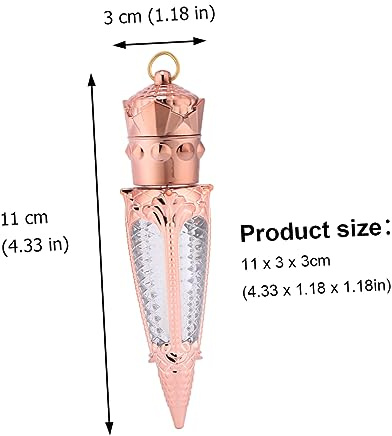 Beavorty 2pcs Creative Radish Shape Lip Gloss Bottles Empty Makeup Tubes Portable Travel Holder Lip Stain Storage