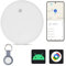 Reyke Traceur GPS Android, Air Smart Tag compatible avec Google Find My (Android uniquement), localisateur de clés pour clés, bagages, valise, portefeuille, étanche IP66, blanc