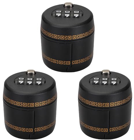 Wine Bottle Combination Lock, 3Pcs Bottle Password Code Locks with Matte Texture for Whisky, Beer, Alcohol, Soda, Drinks