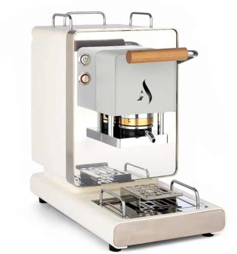 Aroma Iconica ESE 44 Kaffeepadmaschine (Weiß und Chrom)