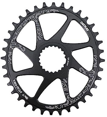 ZQINGQING Platos para Bicicletas Plato 104 Bcd Ovalado Plato Ovalado 32 MTB(Oval 32T)