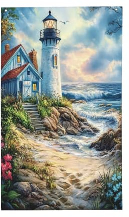Strand- -Landschaftsflaggen für Hof und Haus, 91 x 152 cm, Saison-Grußbanner mit Ösen für drinnen und draußen, Party, Heim tion