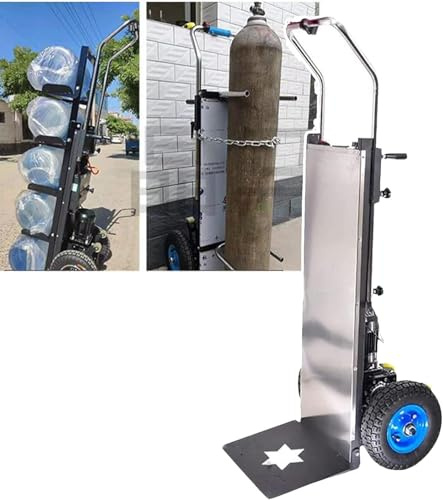 1200w Elektrischer Treppenlaufwagen, Treppenlaufkarre, Elektrische Sackkarre, Traglast 400 Kg, Bürstenloser Motor, 48 V/36 Ah Herausnehmbarer Akku