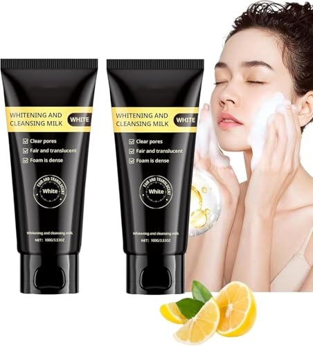 Bleaching-Reiniger mit Niacinamid, natürliche, feuchtigkeitsspendende Aufhellung, tiefenreinigendes, feuchtigkeitsspendendes Gesichtspeeling, für alle Hauttypen