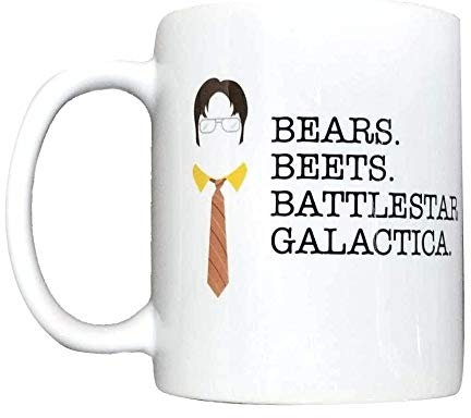 MyPartyShirt Bears Beets Battlestar Galactica Coffee Mug