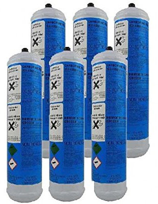 Bombole Co2 per Gasatori Set 6 Pezzi Usa e Getta E290 Alimentare