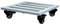 Pflanzenroller Outdoor mit Bremse, Blumenroller Eckig Außenbereich und Innenbereich, Pflanzenroller Metall mit Softrollen für Parkett, Gray, 30