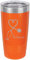 Thermobecher mit Stethoskop, personalisierbar, personalisierbar Orange