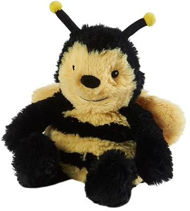 Warmies Plüsch-Hummel, mikrowellengeeignet, beschwerter Teddy, leicht duftet mit französischem Lavendel, voll beheizbares Wärmekissen, Junior-Größe, Wärme- oder Kälteentlastung