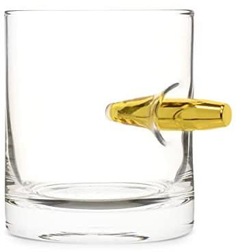 Bar Amigos Verre à whisky unique en cristal 300 ml - Coffret cadeau - Transparent