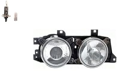 Johns, Scheinwerfer passend für BMW 5er E34 09/88-10/95 rechts + Leuchtmittel