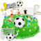 Fußball Tortendeko,16 Stück Topper Tortenaufleger Fussball Geburtstag Deko Kinder Figuren Cupcake Toppers Kuchen Deko Fußball für Männer Junge Geburtstag Party