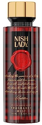 Nishlady Ambition Body Mist Spray for Women 260ml – Long-Lasting, Refreshing & Hydrating Perfume Spray – Elegant Fragrance for Daily Use or Special Occasions
