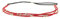 Rotes Damen Haarband - Goldene Perlen Suede Hairband, Samtaspekt - Einheitsgrößer Dünnes Stirnband - Hochzeit Vintage Headband - Original Look Boho, Hippie